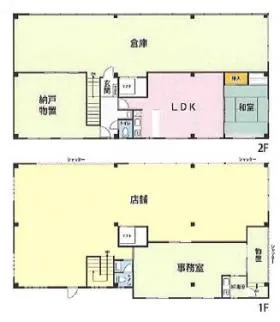 ときわ台一棟ビルの基準階図面