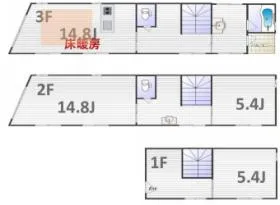 三ノ輪ビルの基準階図面