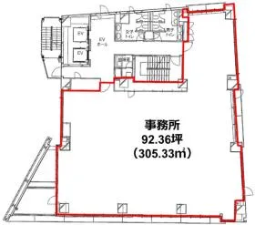 Daiwa渋谷神泉ビル(旧:神泉プレイス)の基準階図面