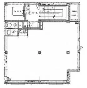 第2喜久ビルの基準階図面
