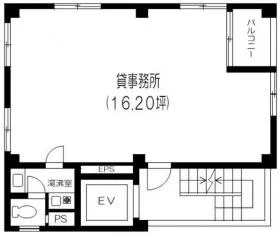 テックビルの基準階図面