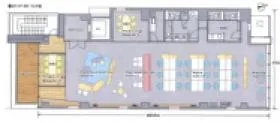 Bizflex麻布十番の基準階図面