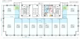 広島JPビルディングの基準階図面