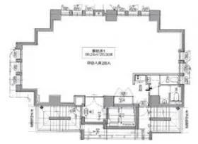VORT福岡天神ビルの基準階図面
