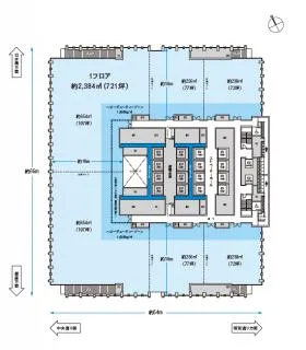 TODA BUILDINGビルの基準階図面