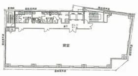 銀座オーミビルの基準階図面