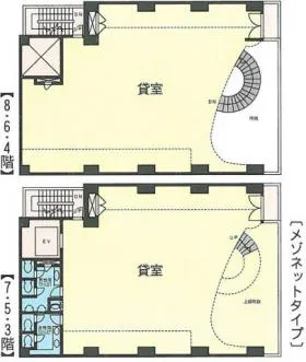 ACN銀座8ビル(旧:ヒューリック銀座木挽町ビル)の基準階図面