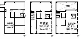 新川Cビルの基準階図面