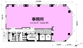 マストライフ西新橋ビルの基準階図面