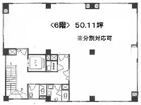 西新橋企画ビルの基準階図面