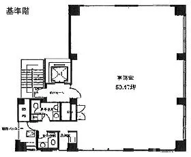 名和ビルの基準階図面