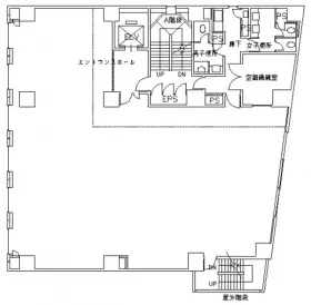 春日町ビル(旧:日本生命春日町ビル)の基準階図面