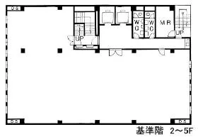 八重洲セントラルビルの基準階図面