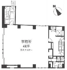 寿ビルの基準階図面