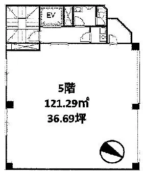 虎ノ門ミズサワビルの基準階図面