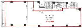 Daiwa小伝馬町ビルの基準階図面
