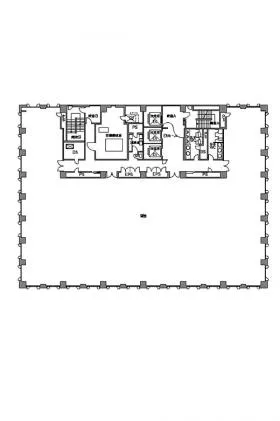 三井住友銀行人形町ビルの基準階図面
