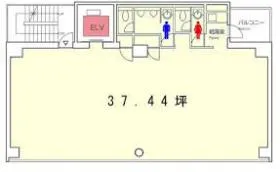 エキスパートオフィス虎ノ門ビルの基準階図面