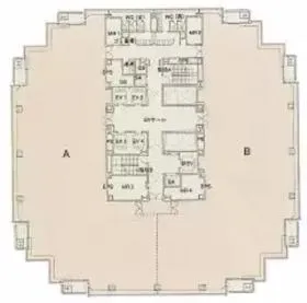 ピアスタワーの基準階図面