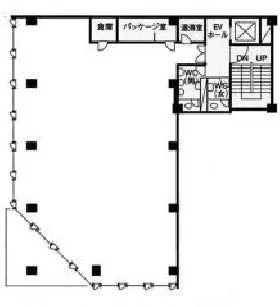 第1日比谷ビルの基準階図面