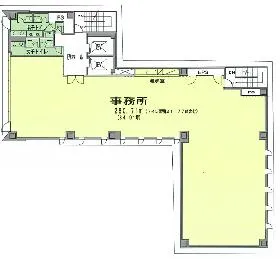 新橋I-Nビルの基準階図面