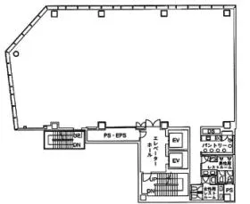 PMO八丁堀Ⅱビルの基準階図面