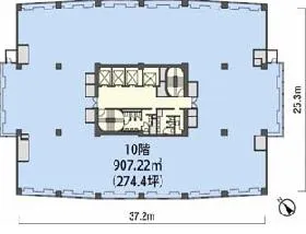 メソニック39MTビルの基準階図面