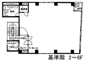 港ビルの基準階図面