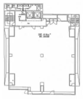 南海難波御堂筋ウエストの基準階図面