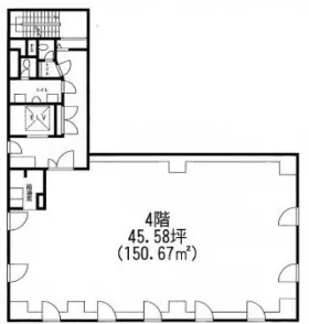第2小林ビルの基準階図面