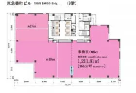東急番町ビルの基準階図面