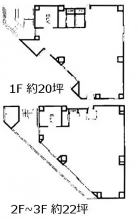 大林ビルの基準階図面