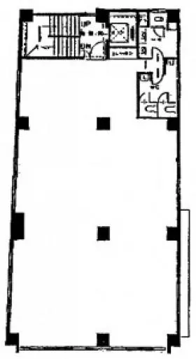 菊池第1ビルの基準階図面