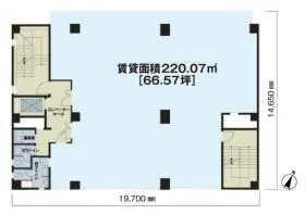 東急岩本町ビルの基準階図面