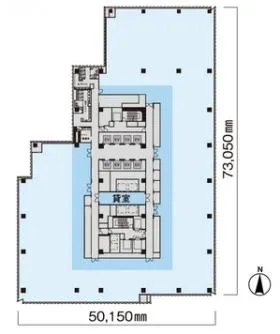 東急キャピトルタワーの基準階図面