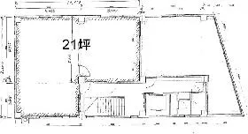 光輪会館ビルの基準階図面