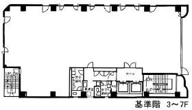 栄進開発ビルの基準階図面