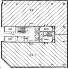 三番町渡辺(旧渡辺)ビルの基準階図面