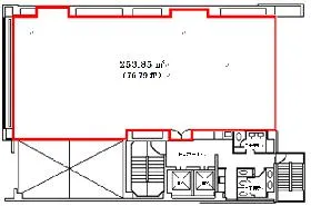 新橋六丁目ビルの基準階図面