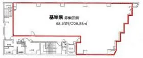 シティ18天神ビルの基準階図面