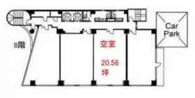 天神旭ビルの基準階図面