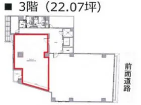 天神ファーストビルの基準階図面