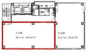 リアンプレミアム呉服町ステーションビルの基準階図面