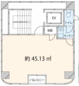 RAID浅草雷門の基準階図面