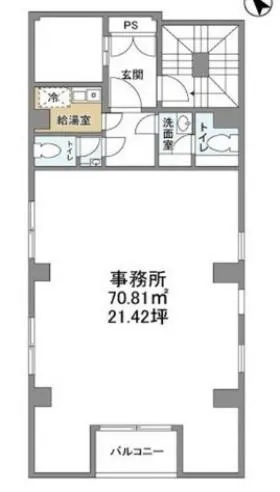 虎ノ門A&KPIビルの基準階図面