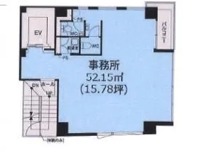 日本橋水野ビルの基準階図面