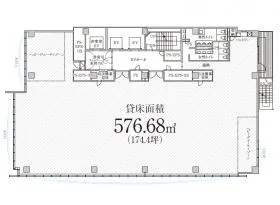 PMO田町Ⅲビルの基準階図面