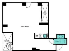 TWIZA代々木ビルの基準階図面