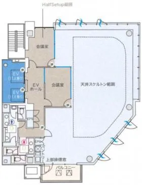 Verdex神宮北参道(旧神宮北参道PREX)ビルの基準階図面