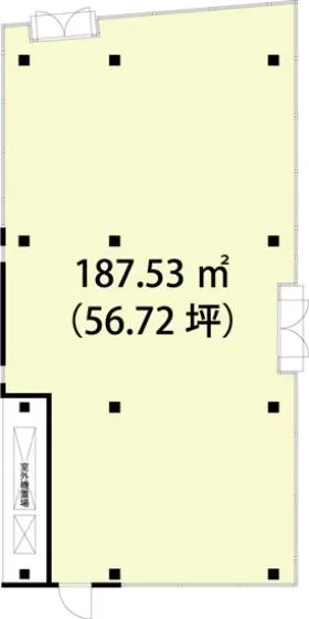 コミュニティースペース東雲ビルの基準階図面